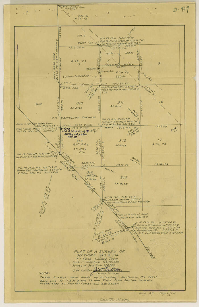 22076, El Paso County Sketch File 29, General Map Collection