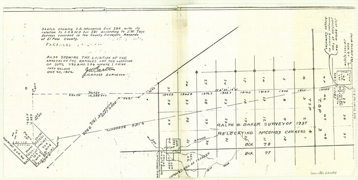 22084, El Paso County Sketch File 31, General Map Collection