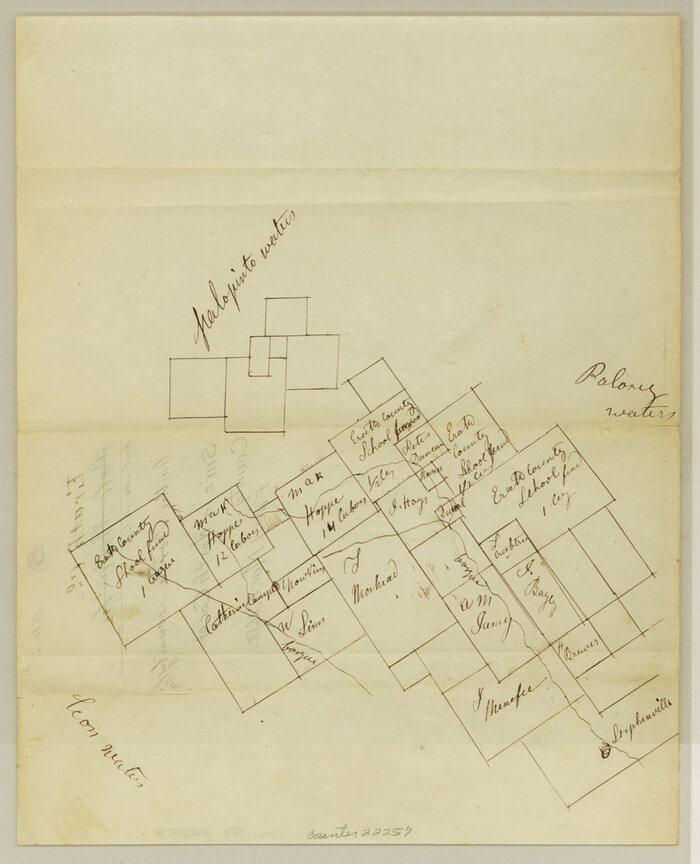 22257, Erath County Sketch File 3b, General Map Collection