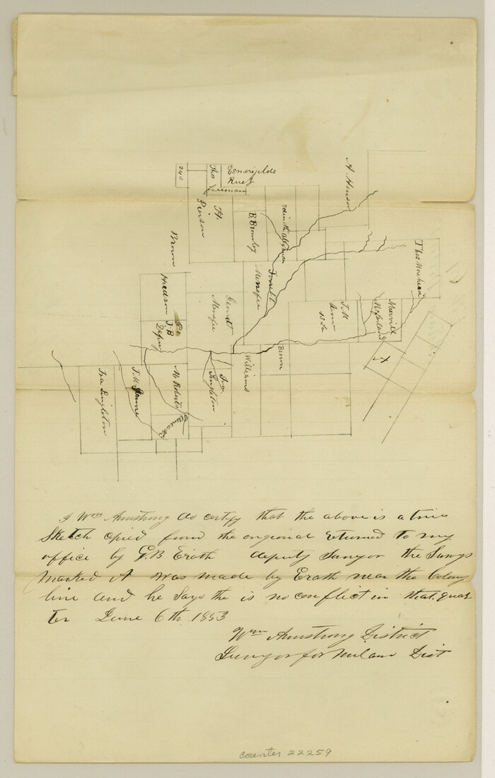 22259, Erath County Sketch File 4, General Map Collection