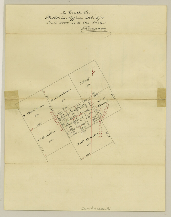 22281, Erath County Sketch File 12, General Map Collection