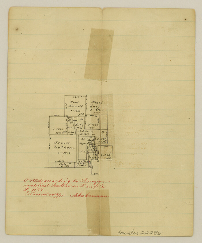 22285, Erath County Sketch File 13, General Map Collection