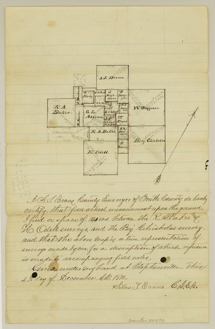 22290, Erath County Sketch File 14, General Map Collection