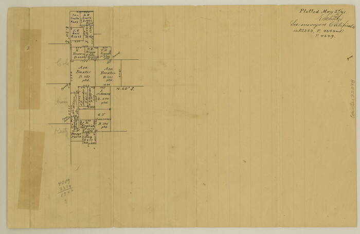 22298, Erath County Sketch File 19, General Map Collection