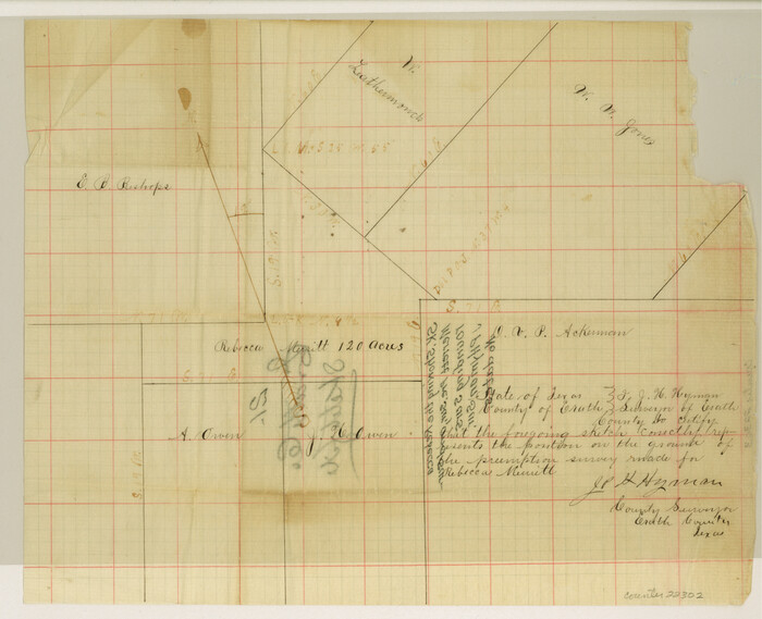 22302, Erath County Sketch File 21, General Map Collection