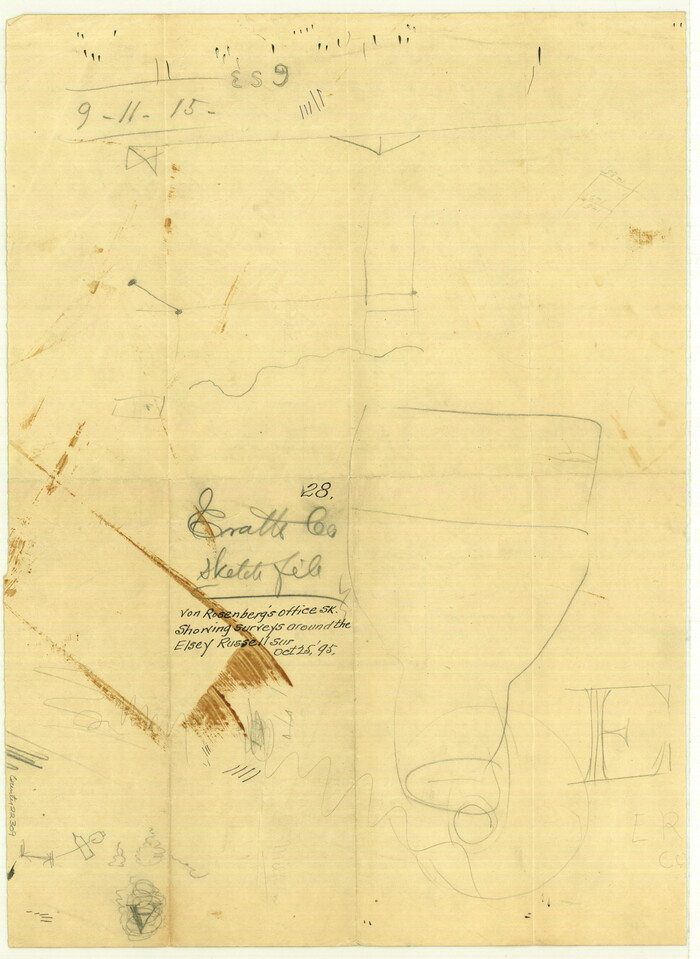 22309, Erath County Sketch File 28, General Map Collection