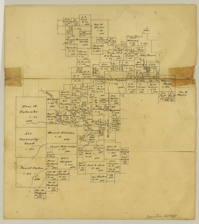 22447, Fannin County Sketch File 3, General Map Collection
