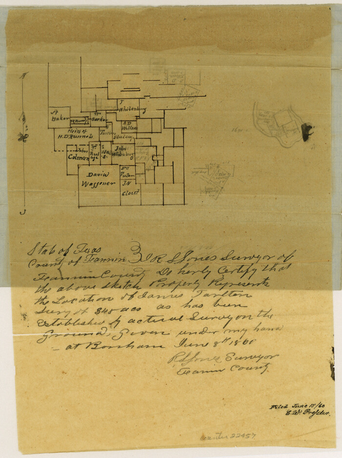 22457, Fannin County Sketch File 11, General Map Collection