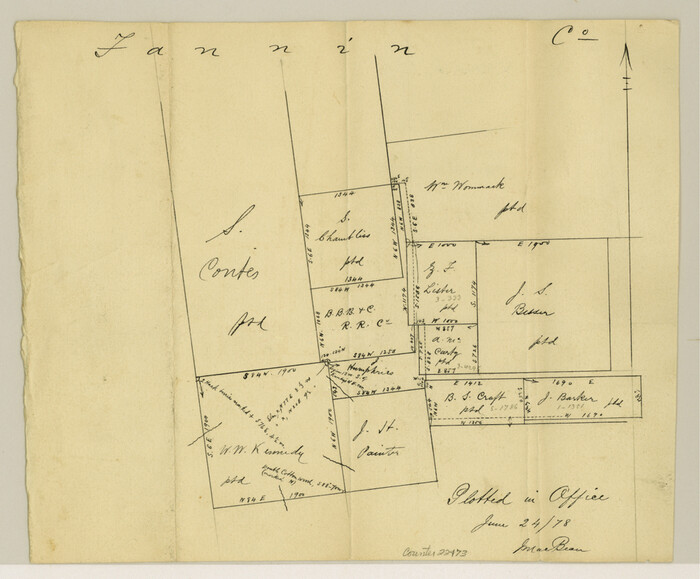 22473, Fannin County Sketch File 19, General Map Collection
