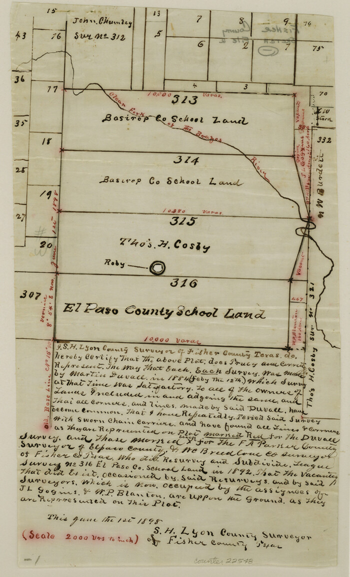 22548, Fisher County Sketch File 2, General Map Collection