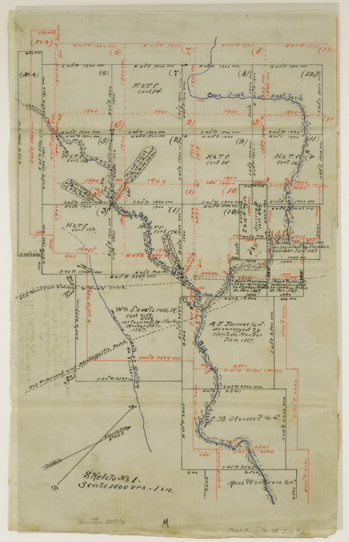 22876, Fort Bend County Sketch File 1, General Map Collection