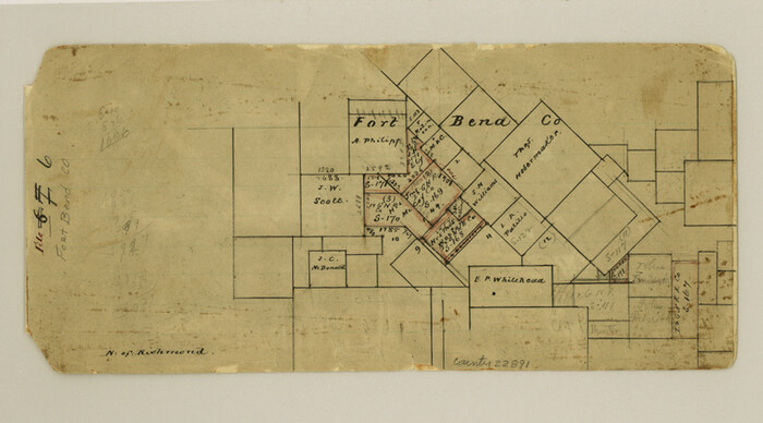 22891, Fort Bend County Sketch File 6, General Map Collection