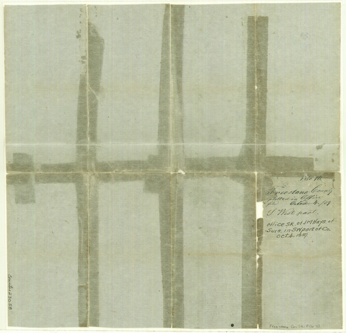 23058, Freestone County Sketch File 10, General Map Collection