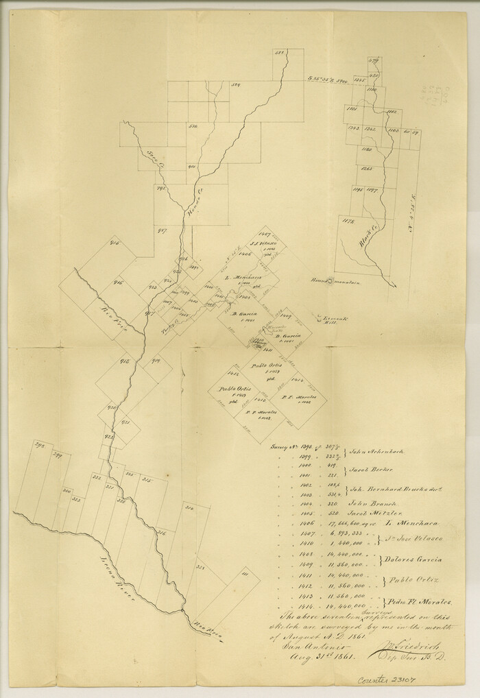 23107, Frio County Sketch File 2a, General Map Collection