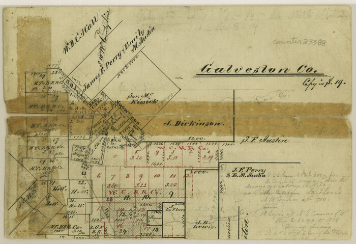 23388, Galveston County Sketch File 18, General Map Collection