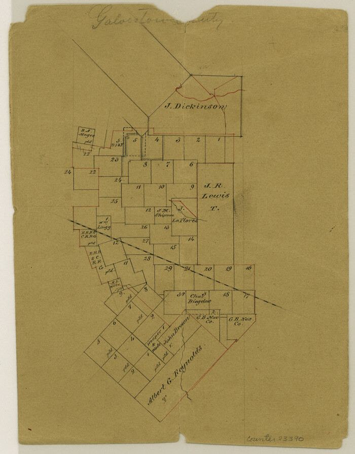 23390, Galveston County Sketch File 19, General Map Collection