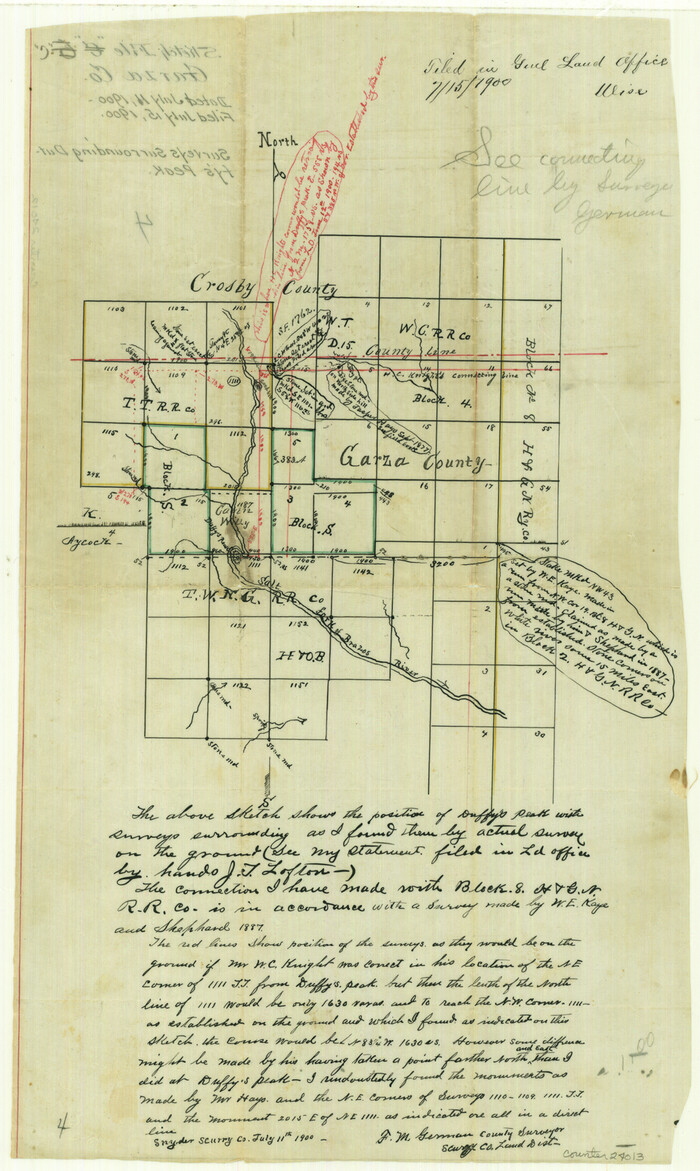 24013, Garza County Sketch File C, General Map Collection