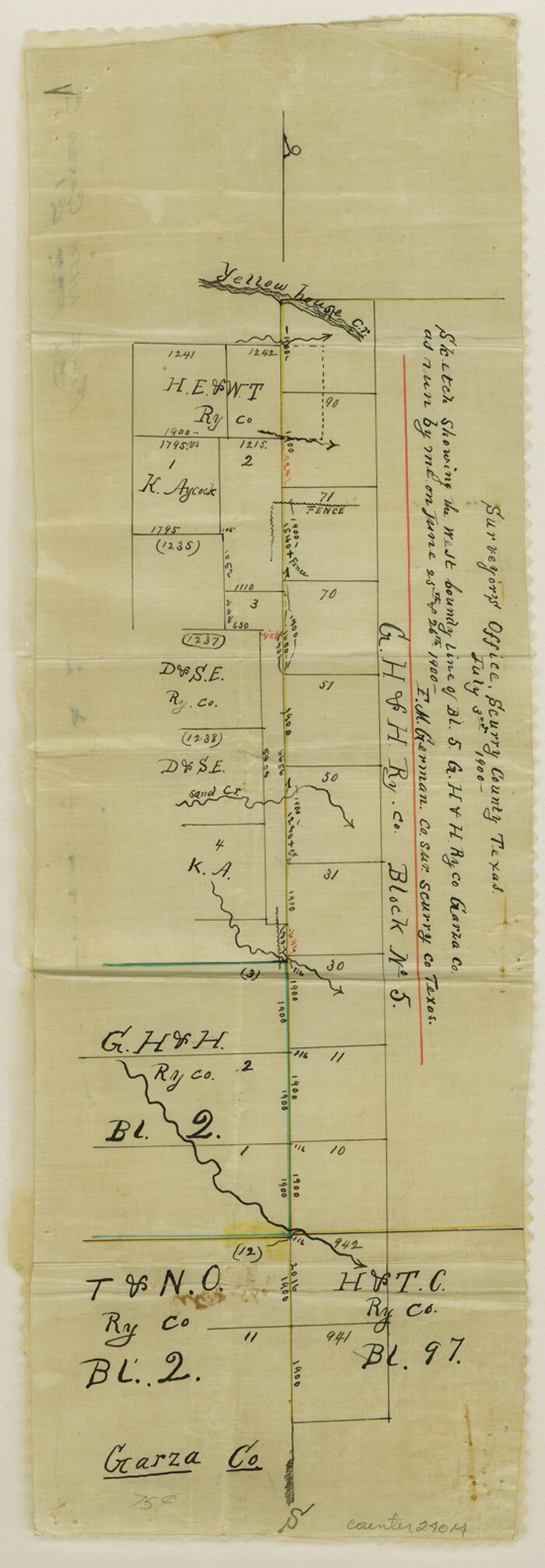 24015, Garza County Sketch File C1, General Map Collection