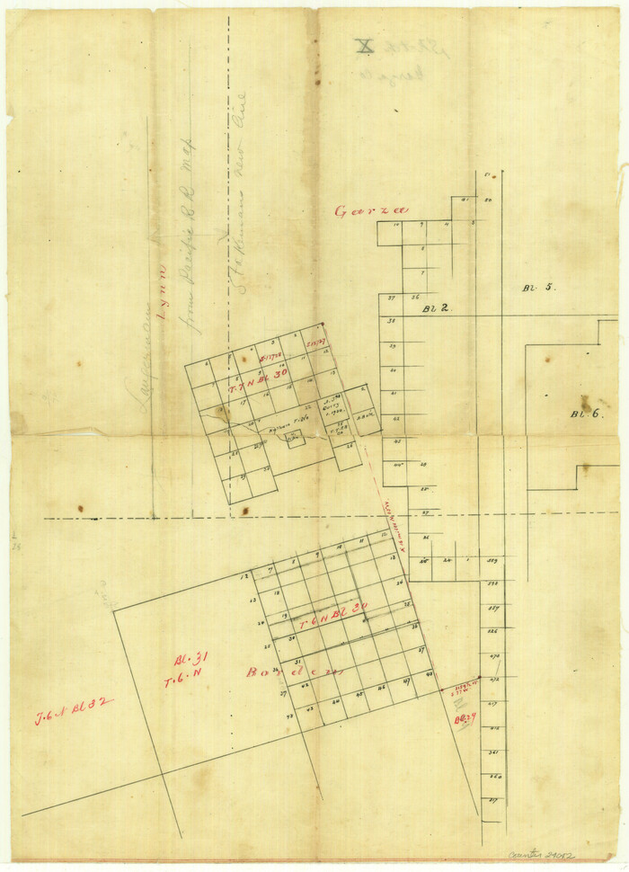 24042, Garza County Sketch File X, General Map Collection