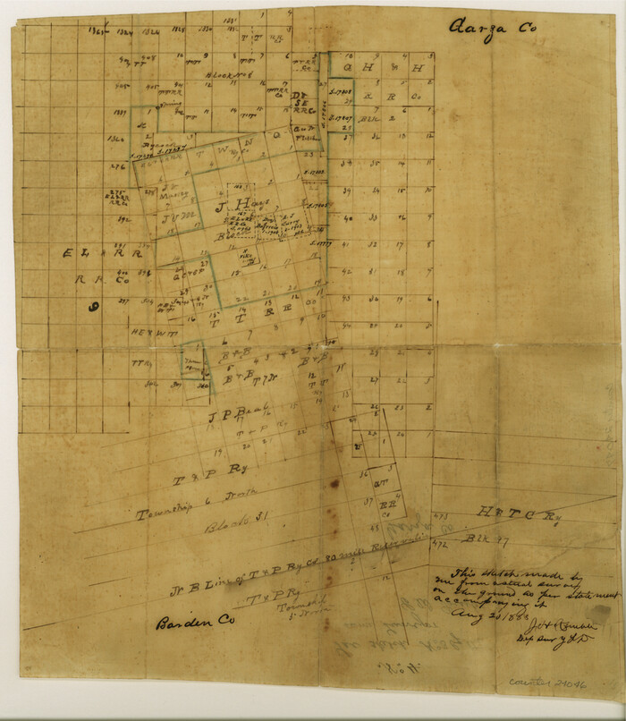 24046, Garza County Sketch File 4, General Map Collection