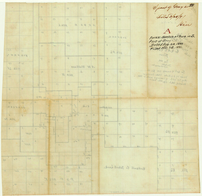 24456, Gray County Sketch File A, General Map Collection