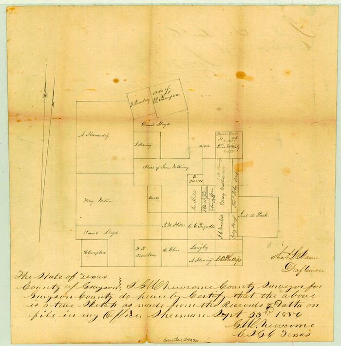 24470, Grayson County Sketch File 7, General Map Collection