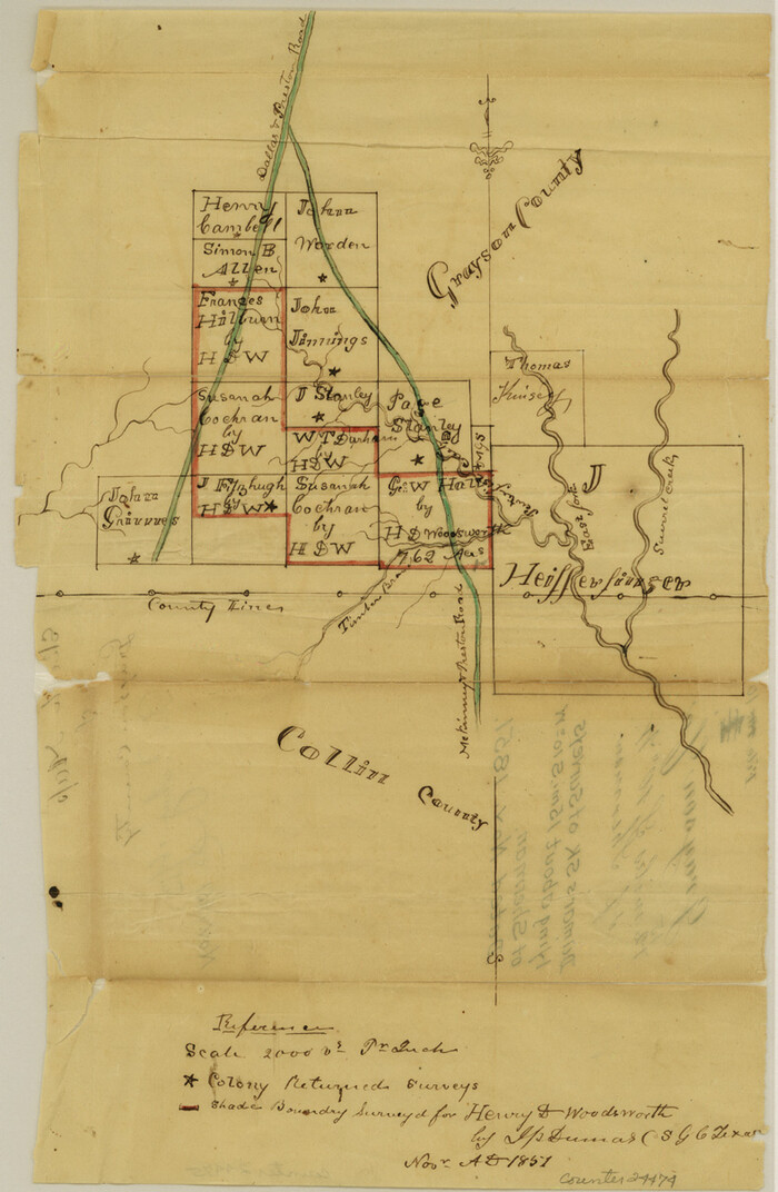 24474, Grayson County Sketch File 10, General Map Collection