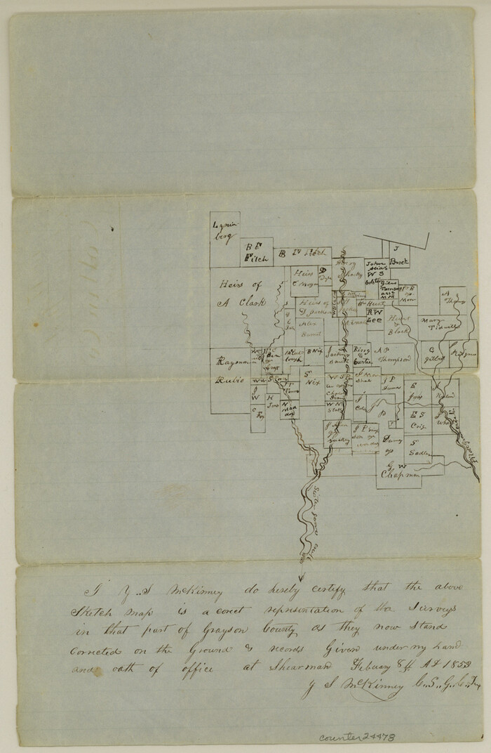 24478, Grayson County Sketch File 12, General Map Collection