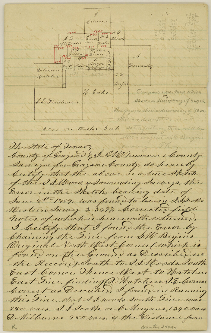 24490, Grayson County Sketch File 19, General Map Collection