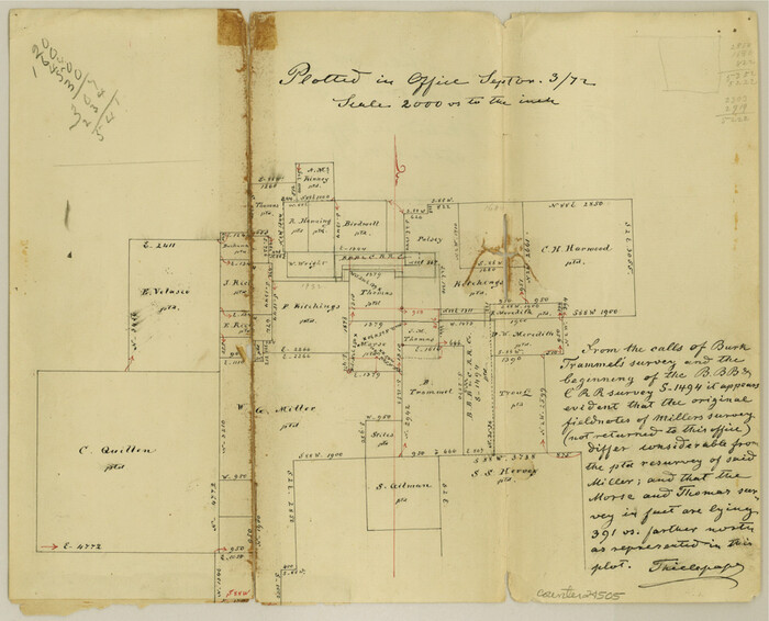 24505, Grayson County Sketch File 24, General Map Collection
