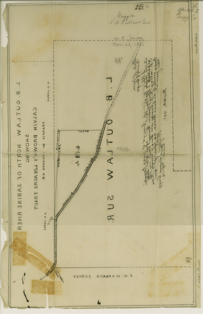 24619, Gregg County Sketch File 16, General Map Collection