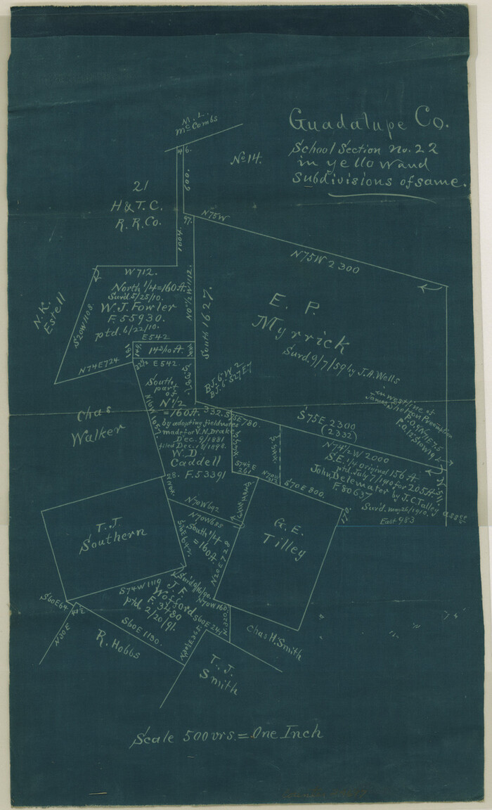24697, Guadalupe County Sketch File 19, General Map Collection
