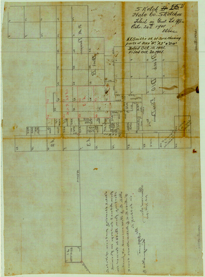 24721, Hale County Sketch File D, General Map Collection