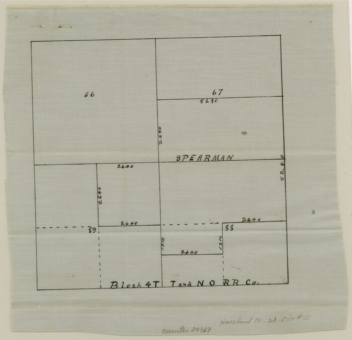 24969, Hansford County Sketch File 10, General Map Collection