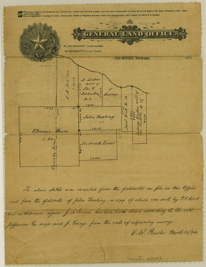25073, Hardin County Sketch File XYZ, General Map Collection