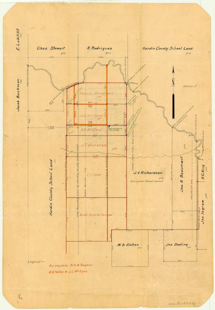 25233, Hardin County Sketch File 59, General Map Collection