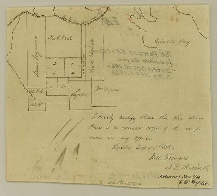 25319, Harris County Sketch File G, General Map Collection