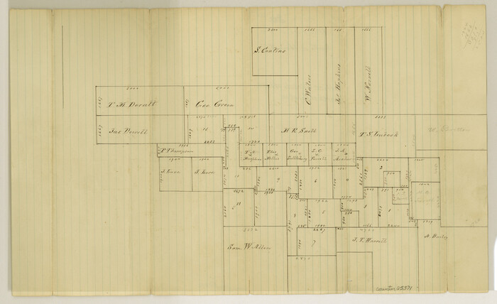 25371, Harris County Sketch File 20a, General Map Collection