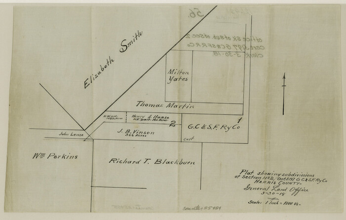 25454, Harris County Sketch File 56, General Map Collection