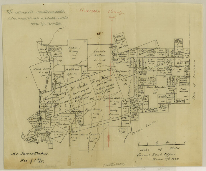 26059, Harrison County Sketch File 17, General Map Collection