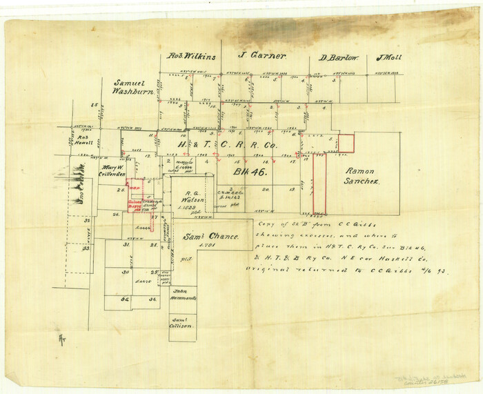 26158, Haskell County Sketch File 15, General Map Collection