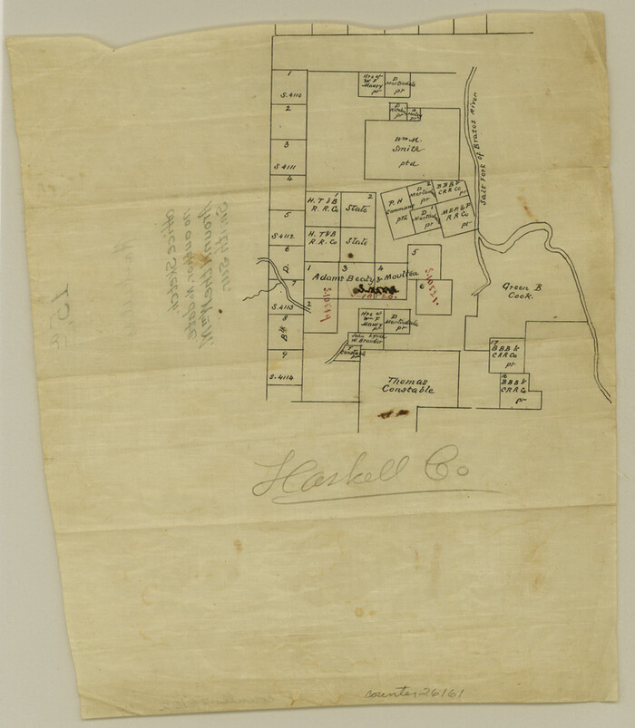 26161, Haskell County Sketch File 15a, General Map Collection