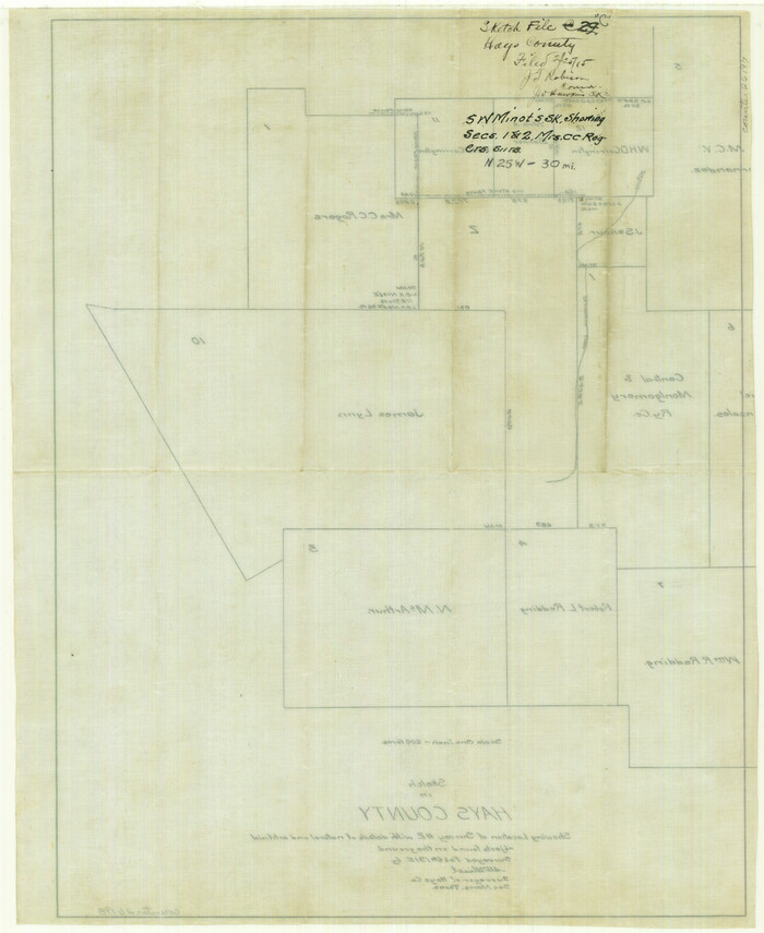 26197, Hays County Sketch File C, General Map Collection