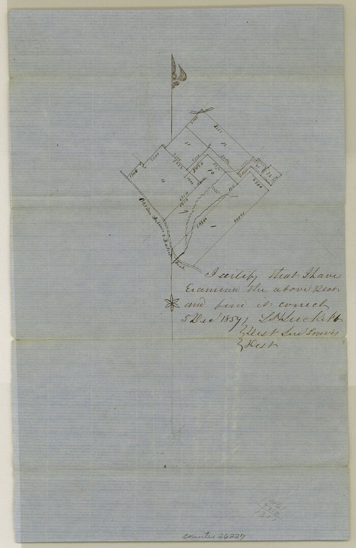 26227, Hays County Sketch File 16, General Map Collection