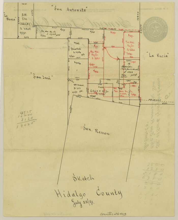 26403, Hidalgo County Sketch File 6, General Map Collection