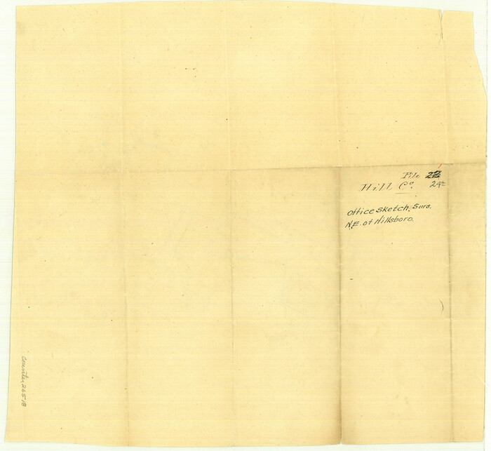 26518, Hill County Sketch File 24a, General Map Collection