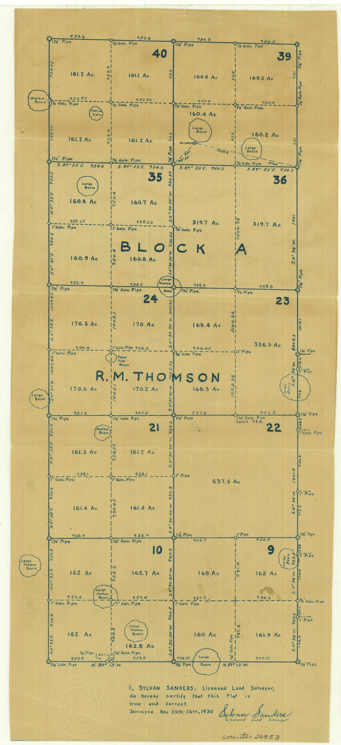 26553, Hockley County Sketch File 18, General Map Collection
