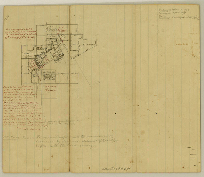 26601, Hood County Sketch File 18, General Map Collection