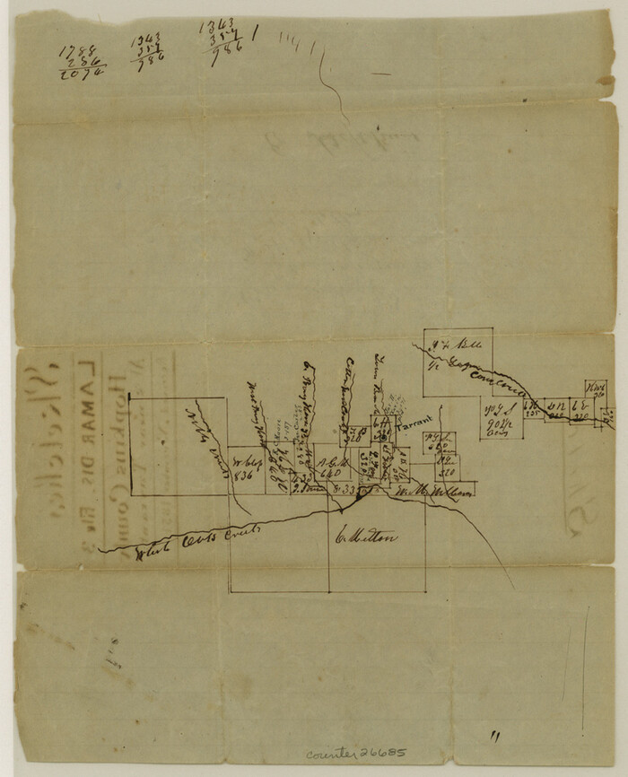 26685, Hopkins County Sketch File 3, General Map Collection