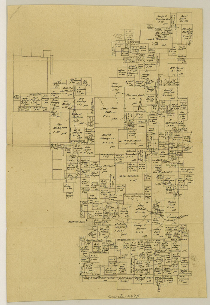 26711, Hopkins County Sketch File 15, General Map Collection